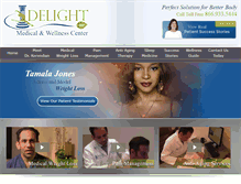 Tablet Screenshot of delightmedical.com